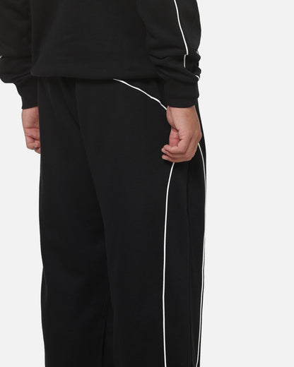 New Era Wide Leg Trackpants Black