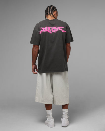Loiter Cyber Logo T-Shirt Vintage Black