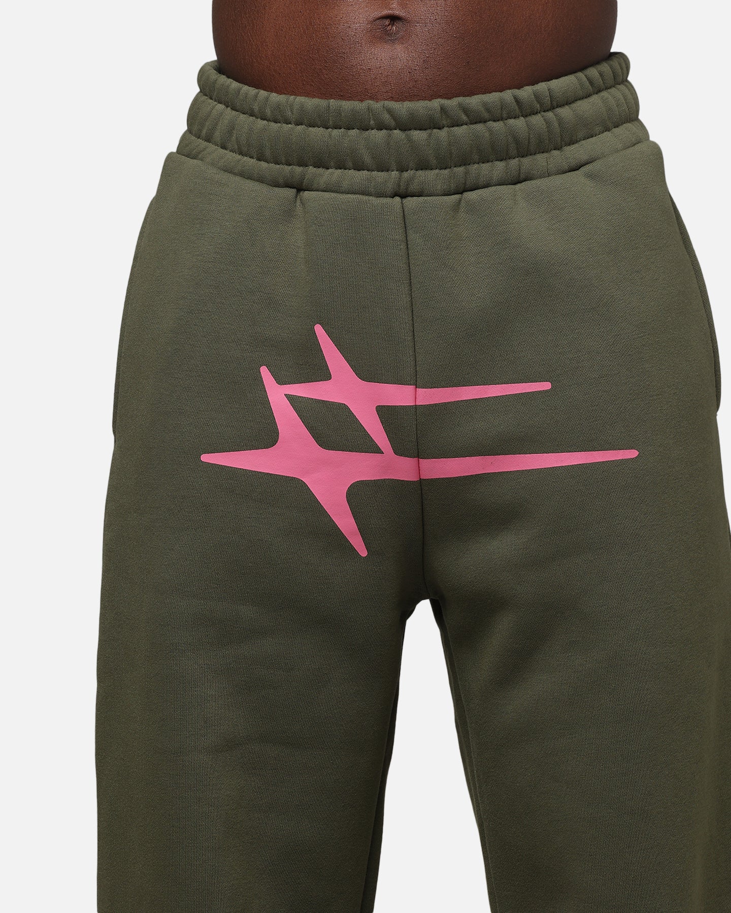 Loiter Hybrid Sweatpants Olive/Pink
