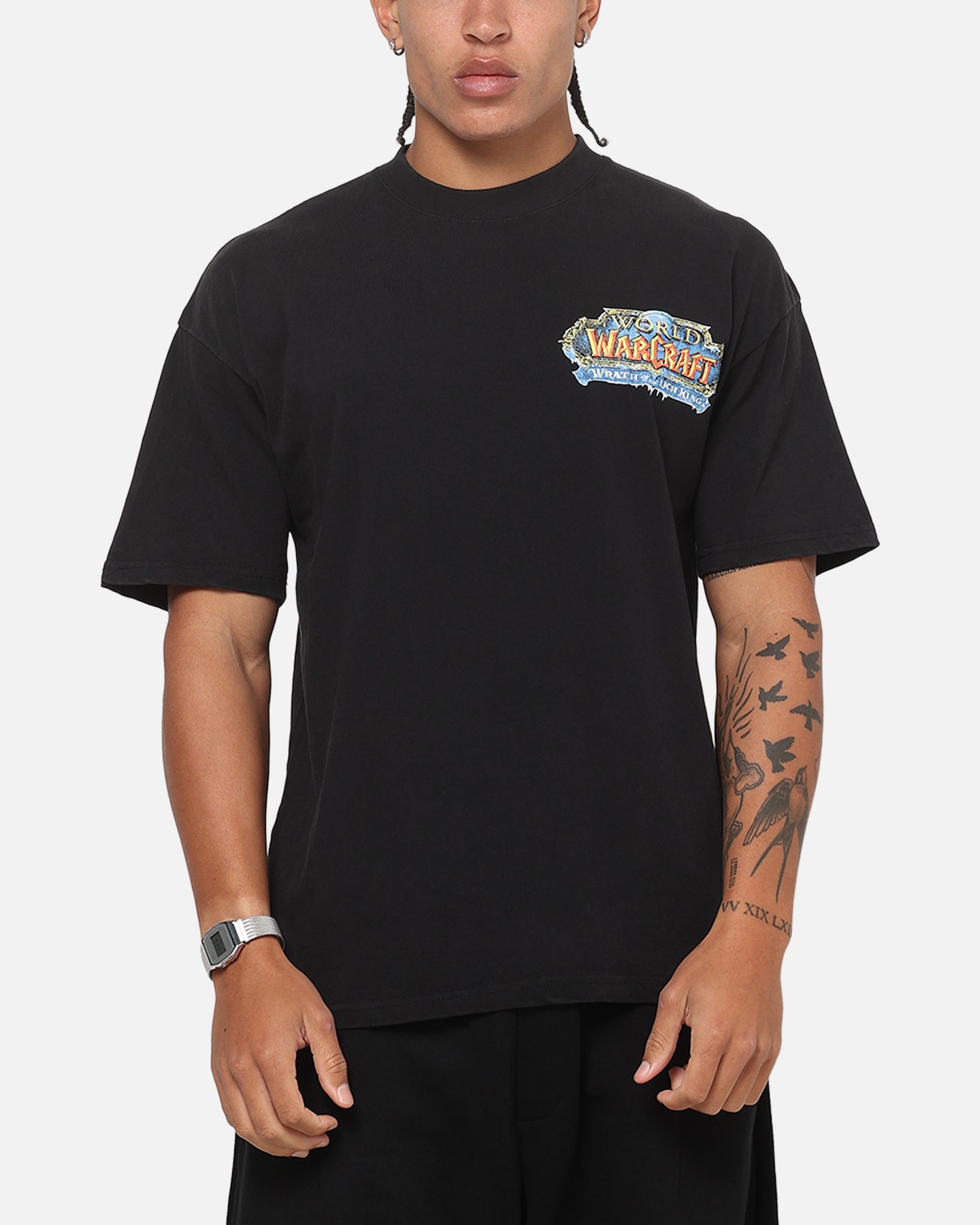 73Studio X Warcraft Frostmourne Hungers T-Shirt Black Acidwash