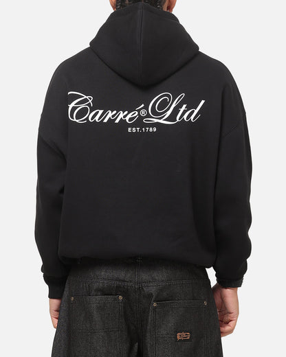Carre Mini Script Hoodie Black