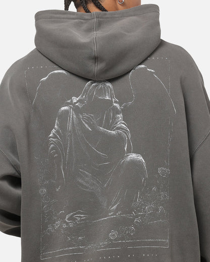 Saint Morta Divine Duty X Hoodie Washed Charcoal