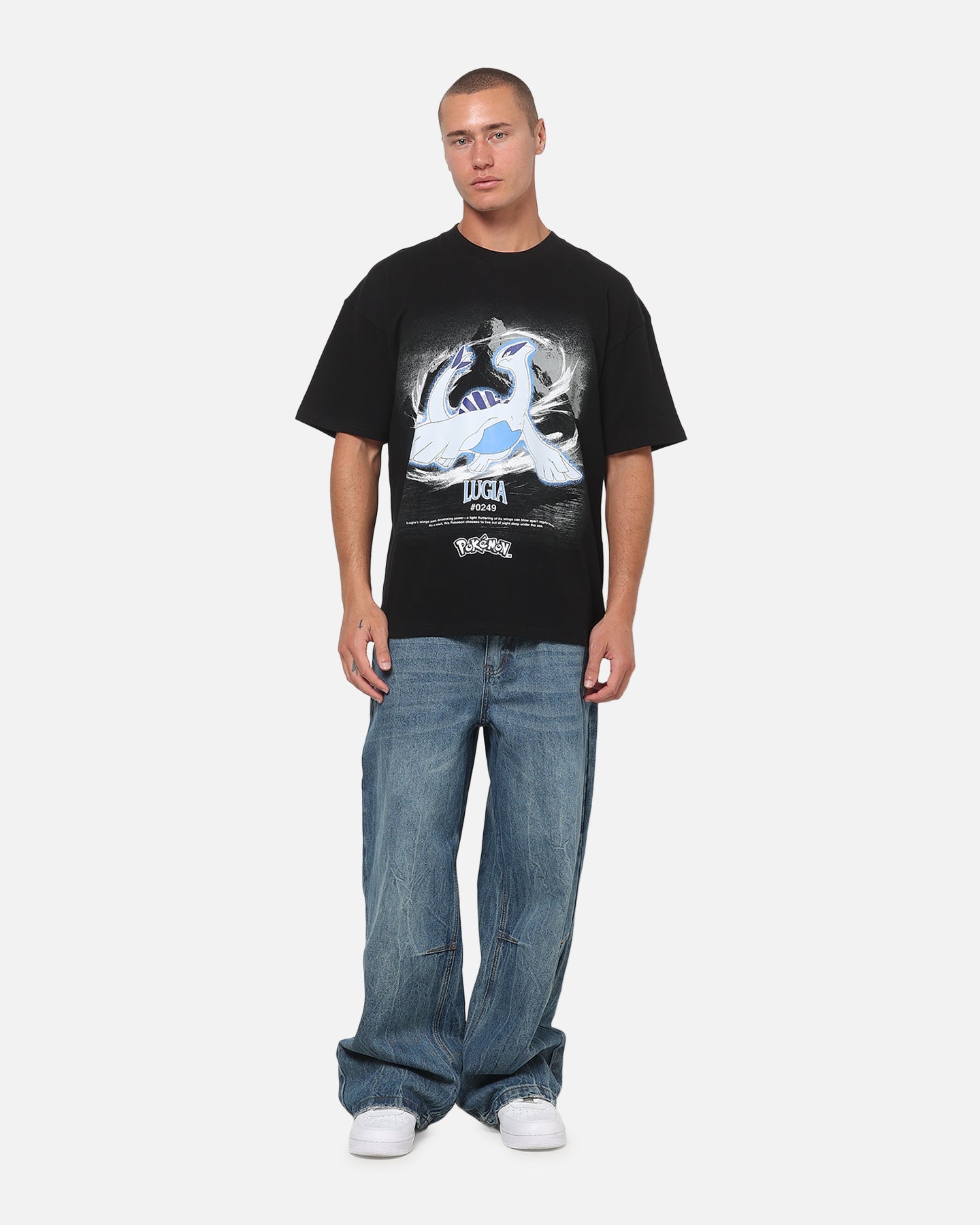 The Pokémon Collection By 73Studio Lugia Legendary T-Shirt Black