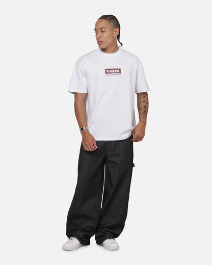 Carre Box Check T-Shirt White