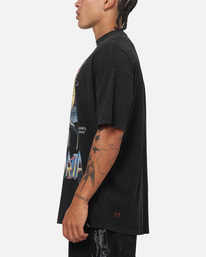 Saint Morta Divinity Forever Boxy T-Shirt Washed Black