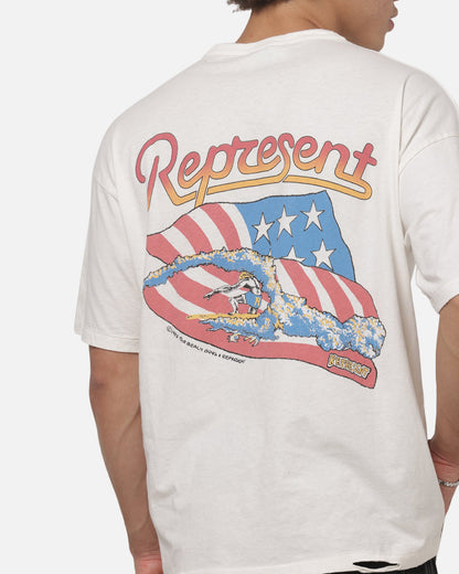 Represent Beach Boys Americas Band T-Shirt Flat White