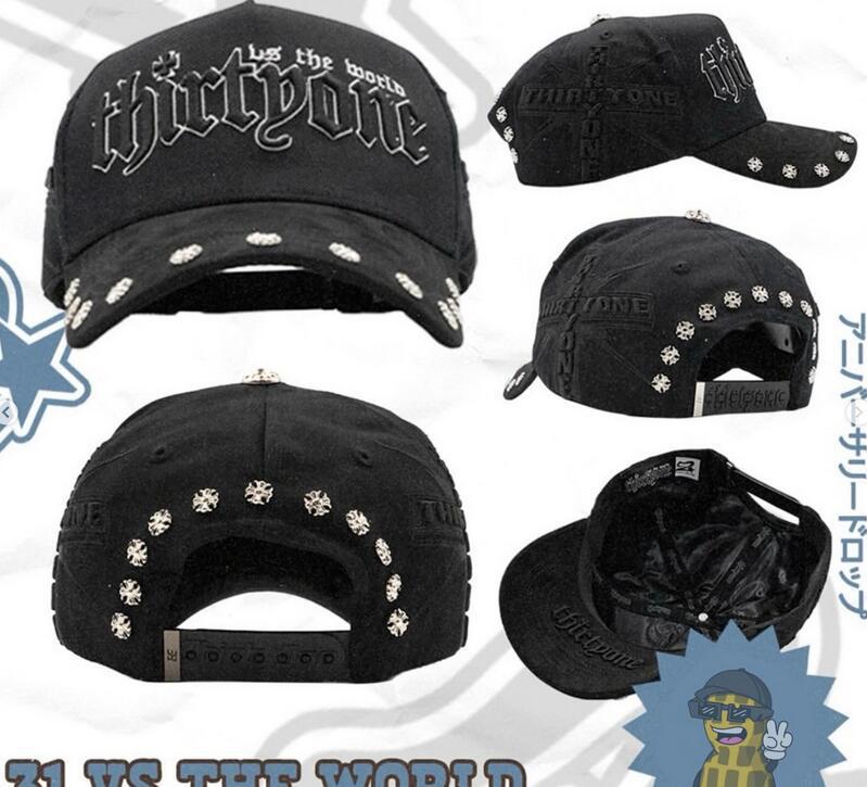3-CROSSES BASEBALL CAP