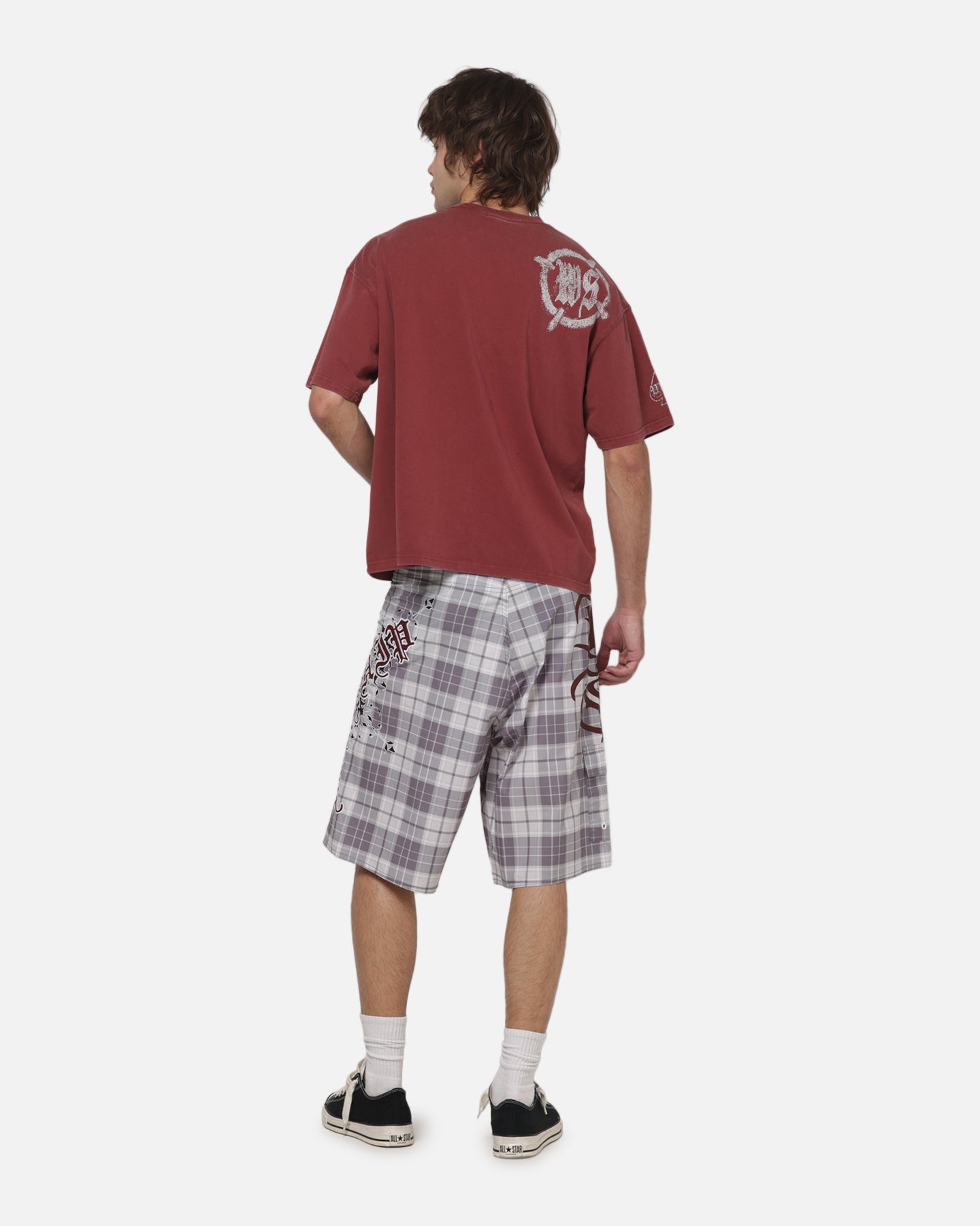 Worship Catharsis Box Crop T-Shirt Port Wine